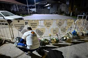 MACEDONIA DEL NORTE-KOCANI-INCENDIO EN DISCOTECA-VICTIMAS-CONMEMORACION