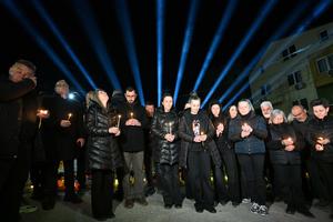 MACEDONIA DEL NORTE-KOCANI-INCENDIO EN DISCOTECA-VICTIMAS-CONMEMORACION