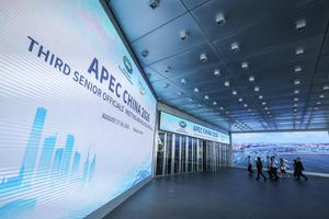 CHINA-LIAONING-DALIAN-APEC-REUNION DE ALTOS FUNCIONARIOS-INAUGURACION