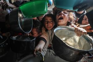 MEDIO ORIENTE-GAZA-BEIT LAHIA-DISTRIBUCION DE ALIMENTOS