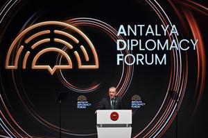 TURQUIA-ANTALYA-FORO-ERDOGAN-ESTRECHO DE ORMUZ