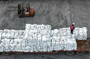 CHINA-GUIZHOU-FERROCARRIL WENG'AN-MACHANGPING-FERTILIZANTES-TRANSPORTE