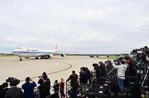 EEUU-CHINA-XI JINPING-LLEGADA-BIENVENIDA