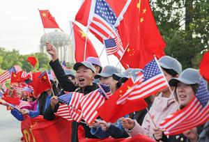EEUU-CHINA-XI JINPING-LLEGADA-BIENVENIDA