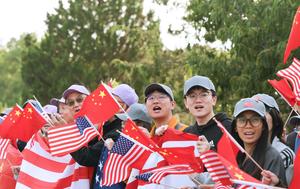 EEUU-CHINA-XI JINPING-LLEGADA-BIENVENIDA