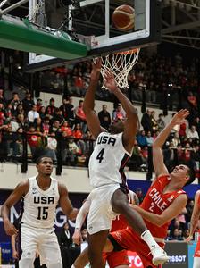 CHILE-SANTIAGO-BALONCESTO-CHILE VS ESTADOS UNIDOS