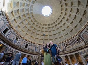 ITALIA-ROMA-PANTEON-PRECIO DE ENTRADA-AUMENTO