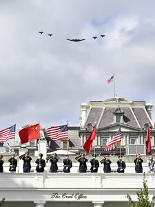 EEUU-CHINA-XI JINPING-VISITA DE ESTADO-TRUMP-CEREMONIA DE BIENVENIDA