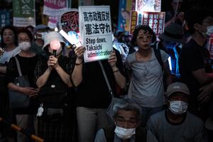 JAPON-TOKIO-PROTESTA-REVISION CONSTITUCIONAL