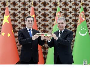 TURKMENISTAN-MARY-CHINA-DING XUEXIANG-YACIMIENTO DE GAS-INAUGURACION