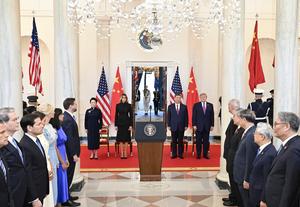 EEUU-CHINA-XI JINPING-VISITA DE ESTADO-TRUMP-CEREMONIA DE BIENVENIDA