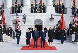 EEUU-CHINA-XI JINPING-VISITA DE ESTADO-TRUMP-CEREMONIA DE BIENVENIDA