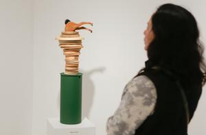 CANADA-BURNABY-ARTE DEL RECICLAJE-EXPOSICION