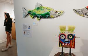 CANADA-BURNABY-ARTE DEL RECICLAJE-EXPOSICION