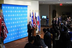 ONU-ASAMBLEA GENERAL-IRAN-ENCUENTRO CON LA PRENSA