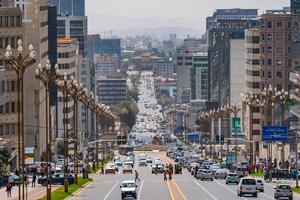 ETIOPIA-ADIS ABEBA-VISTA DE LA CIUDAD
