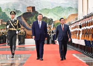 CHINA-BEIJING-XI JINPING-MYANMAR-PRESIDENTE-CONVERSACIONES