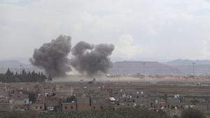 YEMEN-SANA-AEROPUERTO-ATAQUES AEREOS