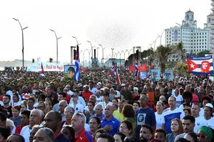 CUBA-HABANA-EEUU-CONCENTRACION-RECHAZO POPULAR