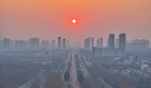 CHINA-EQUINOCCIO DE PRIMAVERA-PUESTA DE SOL