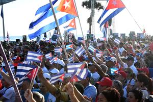 CUBA-HABANA-EEUU-CONCENTRACION-RECHAZO POPULAR