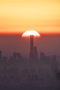 CHINA-BEIJING-AMANECER