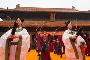 CHINA-SHANDONG-QUFU-CONFUCIO-CEREMONIA DE HOMENAJE