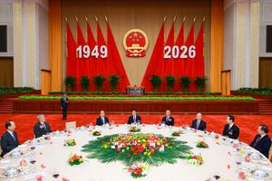 CHINA-BEIJING-WANG HUNING-RECEPCION POR EL DIA NACIONAL