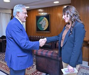 PAKISTAN-ISLAMABAD-MINISTRO DE RELACIONES EXTERIORES-EMBAJADA DE EEUU-ENCARGADA DE NEGOCIOS-REUNION