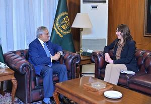 PAKISTAN-ISLAMABAD-MINISTRO DE RELACIONES EXTERIORES-EMBAJADA DE EEUU-ENCARGADA DE NEGOCIOS-REUNION