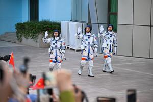 CHINA-SHENZHOU-23-CEREMONIA DE DESPEDIDA