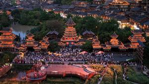 CHINA-GUIZHOU-ALDEA DONG DE ZHAOXING-TURISMO