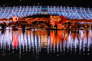 CHINA-BEIJING-RIO LIANGMA-ESPECTACULO FOLCLORICO