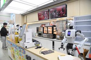 CHINA-BEIJING-TIENDA DE CONVENIENCIA-ROBOT