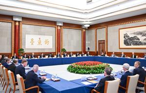 CHINA-BEIJING-HE LIFENG-EEUU-DELEGACION DEL USCBC-REUNION