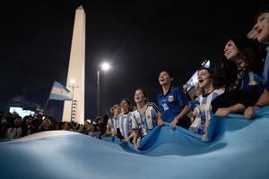 ARGENTINA-BUENOS AIRES-FUTBOL-COPA MUNDIAL DE LA FIFA 2026-AFICIONADOS-FESTEJOS