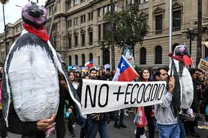 CHILE-SANTIAGO-DIA MUNDIAL DEL AGUA-MANIFESTACION