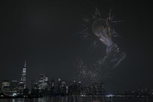 EEUU-NUEVA JERSEY-FUTBOL-COPA MUNDIAL DE LA FIFA 2026-ESPECTACULO DE LUCES CON DRONES