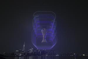 EEUU-NUEVA JERSEY-FUTBOL-COPA MUNDIAL DE LA FIFA 2026-ESPECTACULO DE LUCES CON DRONES