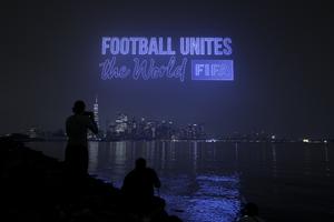 EEUU-NUEVA JERSEY-FUTBOL-COPA MUNDIAL DE LA FIFA 2026-ESPECTACULO DE LUCES CON DRONES