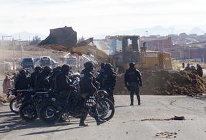 BOLIVIA-EL ALTO-BLOQUEOS
