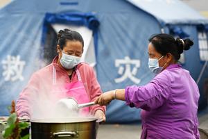 CHINA-GANSU-XIAHE-INUNDACIONES-REUBICACION