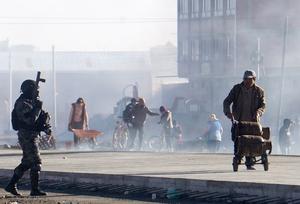 BOLIVIA-EL ALTO-BLOQUEOS