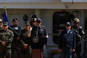 EL SALVADOR-LA UNION-PRESENTACION DE DROGA