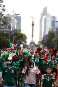 MEXICO-CIUDAD DE MEXICO-CATRINAS MUNDIALISTAS