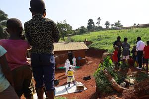 REPUBLICA DEMOCRATICA DEL CONGO-MONGBWALU-BROTE DE EBOLA-ENTIERRO