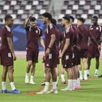 QATAR-DOHA-FUTBOL-COPA MUNDIAL DE LA FIFA-ENTRENAMIENTO DEL EQUIPO DE QATAR