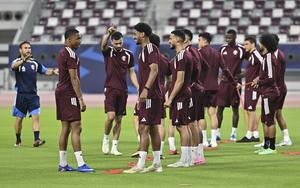 QATAR-DOHA-FUTBOL-COPA MUNDIAL DE LA FIFA-ENTRENAMIENTO DEL EQUIPO DE QATAR