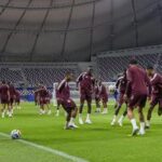 QATAR-DOHA-FUTBOL-COPA MUNDIAL DE LA FIFA-ENTRENAMIENTO DEL EQUIPO DE QATAR