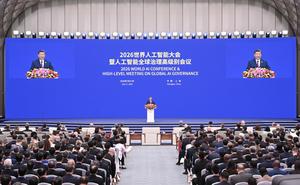 CHINA-SHANGHAI-XI JINPING-CONFERENCIA MUNDIAL DE IA 2026-INAUGURACION